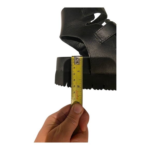 Ash black leather platform gladiator sandals. Sz 36 - Picture 12 of 16